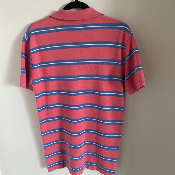 POLO RALPH LAUREN Men Polo Shirt Classic Striped Cotton Classic Style Size S - Picture 2 of 6